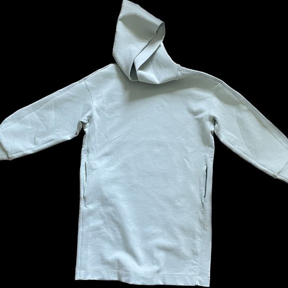 Uniqlo Size 7-8 Mint Green Hoodie Tunic Dress - Picture 1 of 4